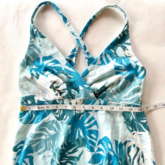 NWOT Patagonia Amber Dawn Jersey Dress in Tarkine Fern:Tasmanian Teal - Size S - Picture 14 of 14